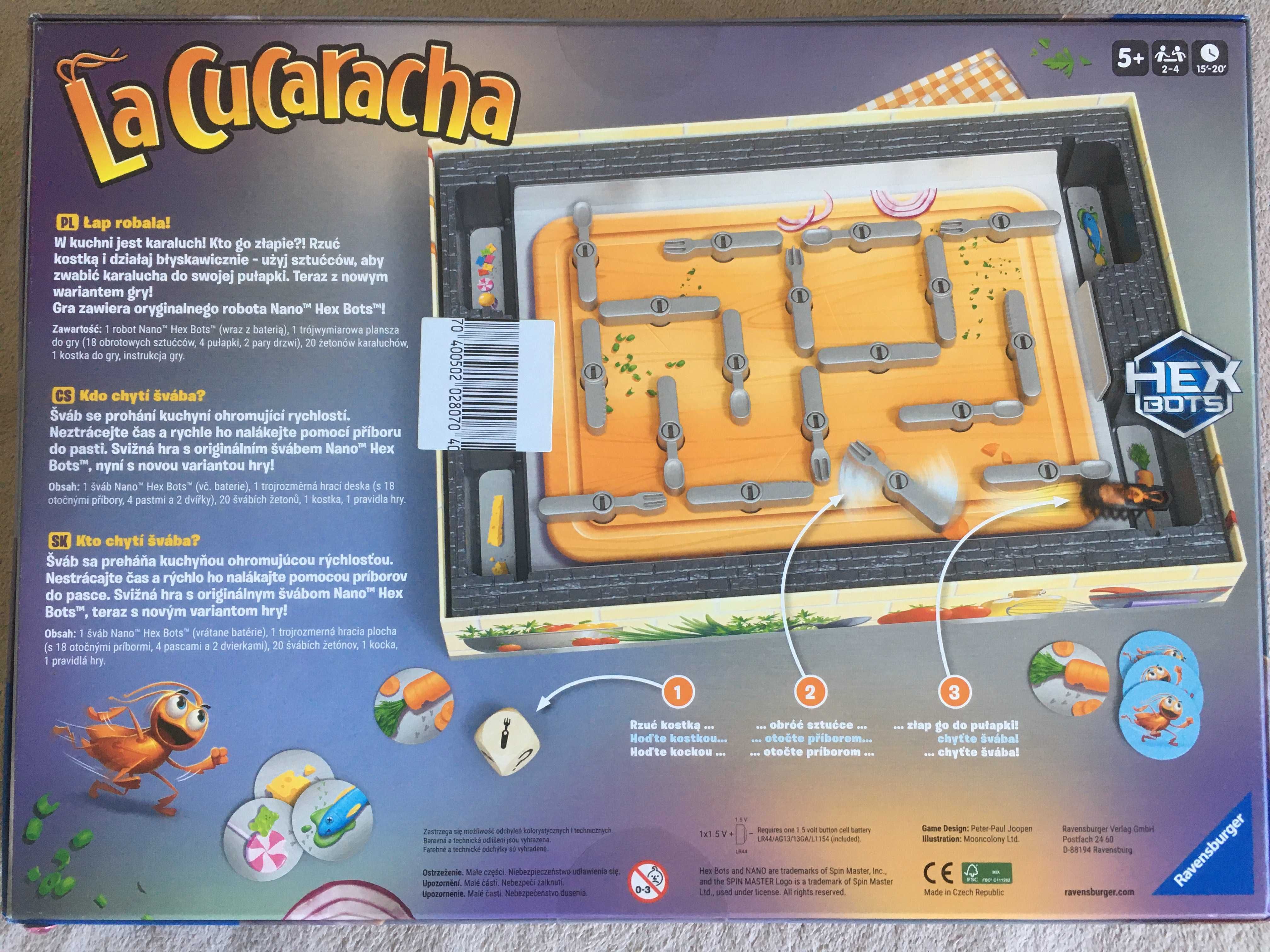 Gra La Cucaracha karaluch Ravensburger