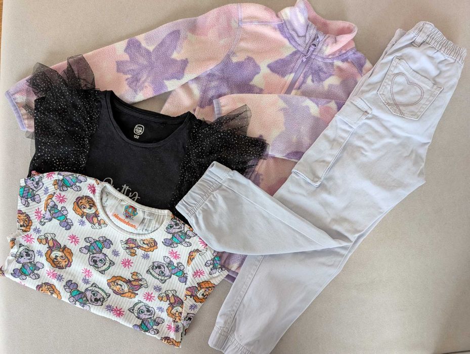 Ubranka dla dziewczynki 116 i 122