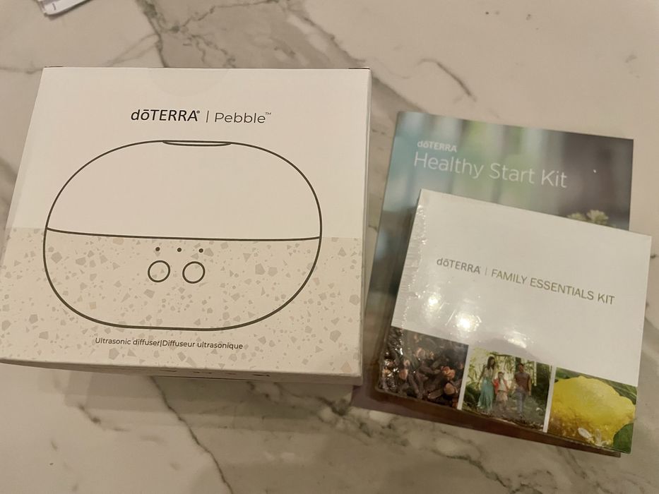 Zestaw olejków doTerra 10x5 ml plus dyfuzor pebble -Nowe