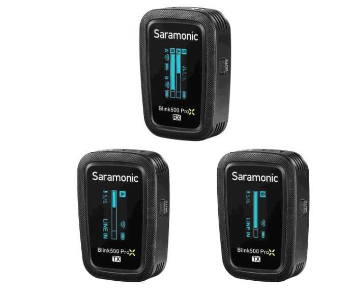 Saramonic Blink500 Pro z przenośną ładowarką – pro zestaw mikrofonowy