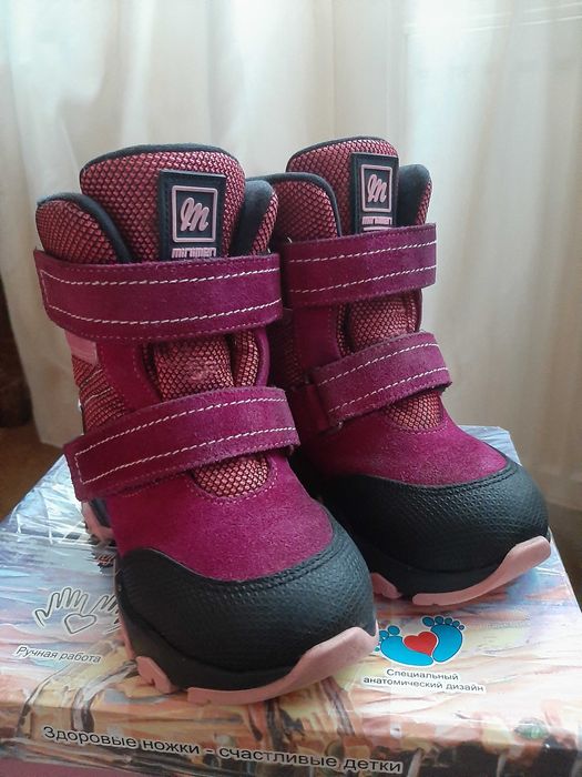 Зимові черевики, ботинки Minimen на дівчинку 28р.