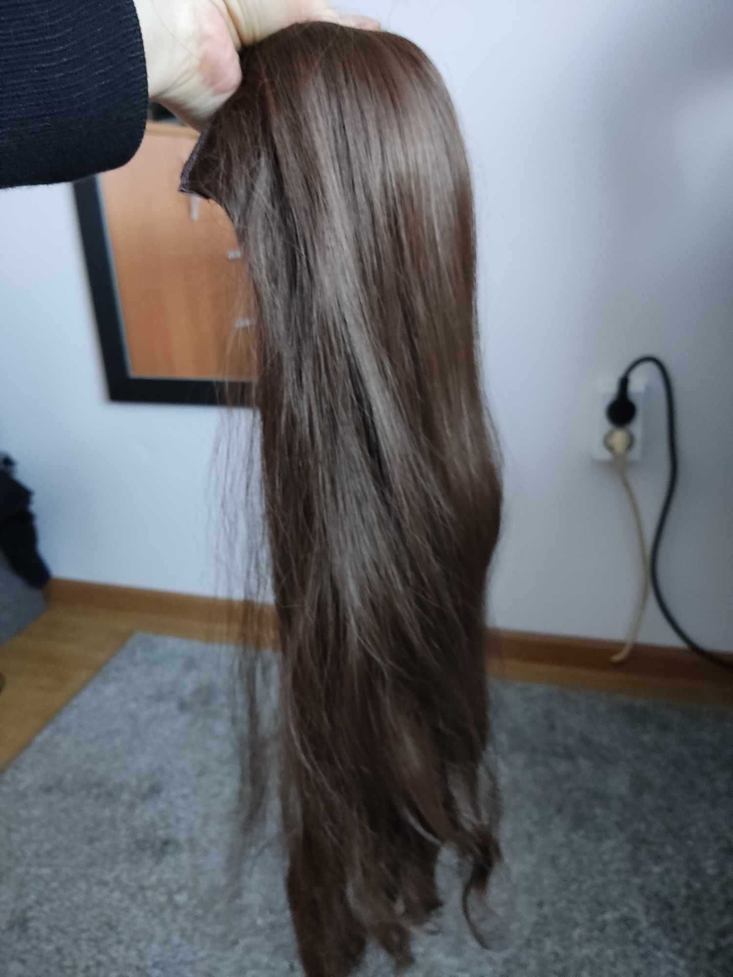 Włosy - Długie 50 cm - Średni brąz (Medium Brown)