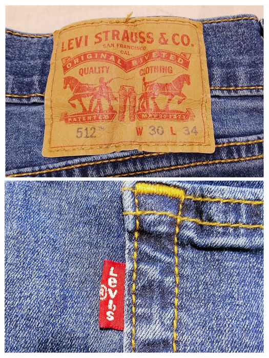 Levi's 512 Slim Taper 28833-0669 W30 L34 Джинси завужені стрейчеві