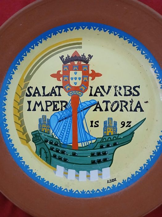 Prato de Barro com Pintura