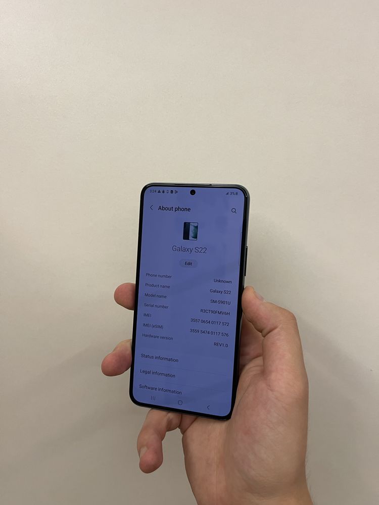 Samsung s22, 8/128 Neverlock