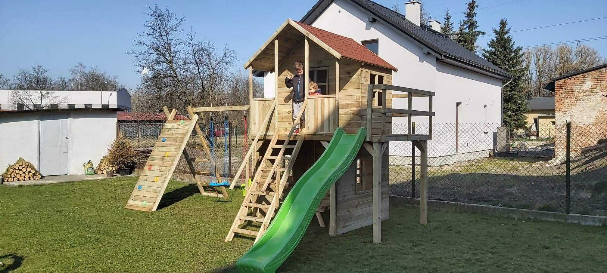 PROMOCJA ! Drewniany Plac  zabaw dla  dzieci   KRZYŚ   !!