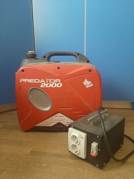 генератор інверторний predator 2000 з перехідником