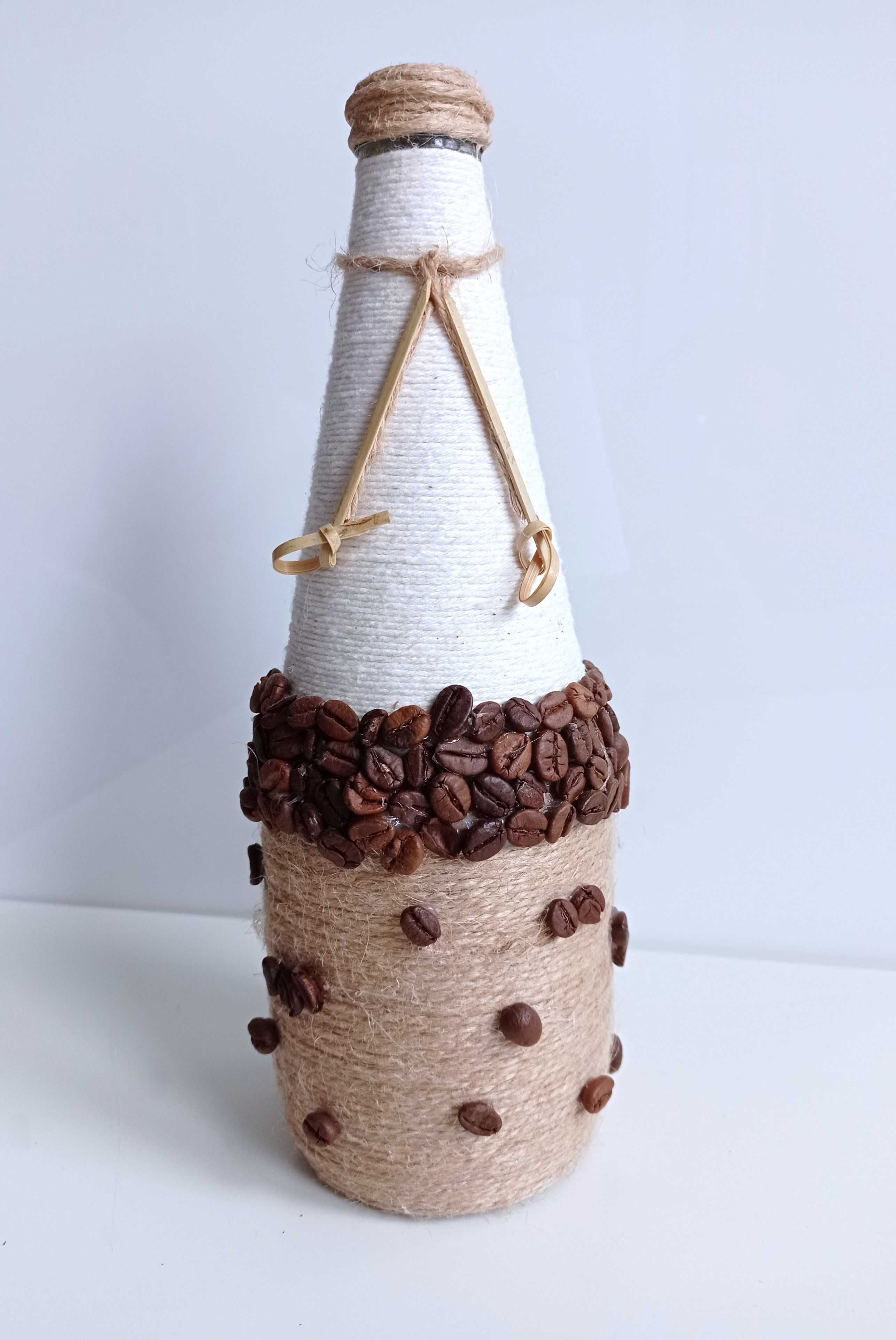 Butelka ręcznie zdobiona Coffe 750 ml Dekoracja
