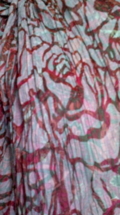 Майка футболка в розы в виде банта нюд пудровая фуксия. Шелк фибра