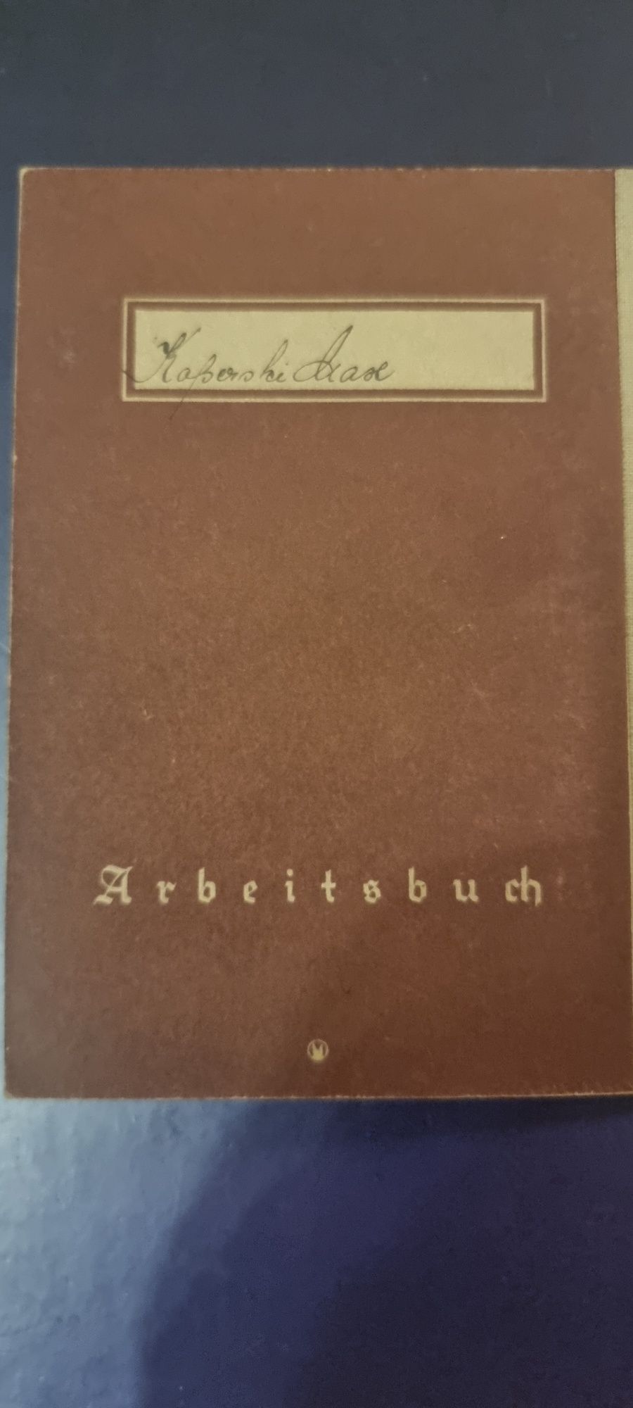 Arbeitsbuch 1942 Gnesen obecnie Gniezno 3 Rzesza