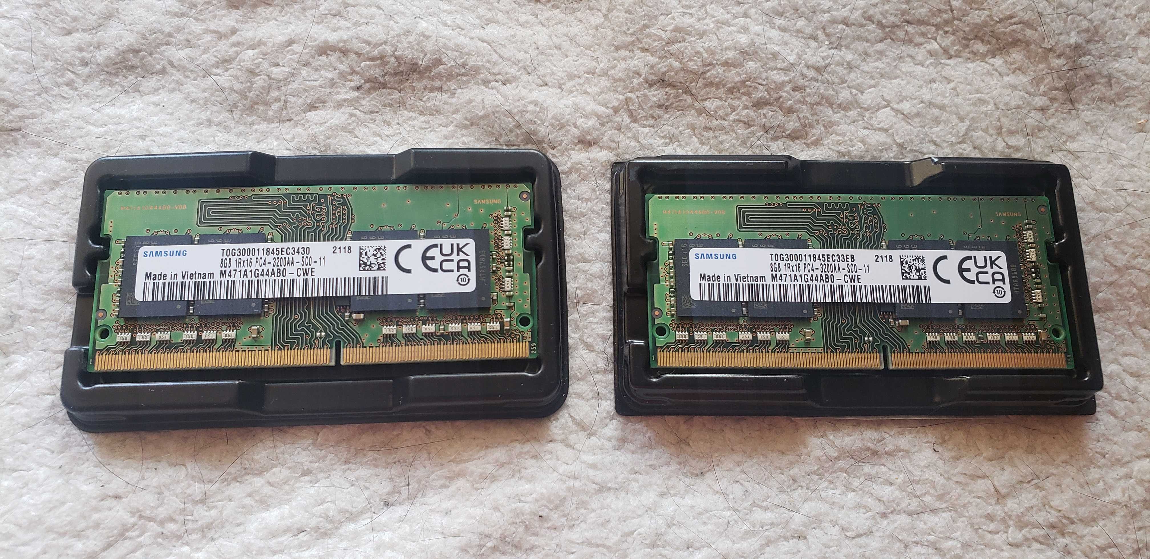 Пам'ять SAMSUNG 2x8GB SO-DIMM DDR4 3200 MHz (M471A1G44BB0-CWE)