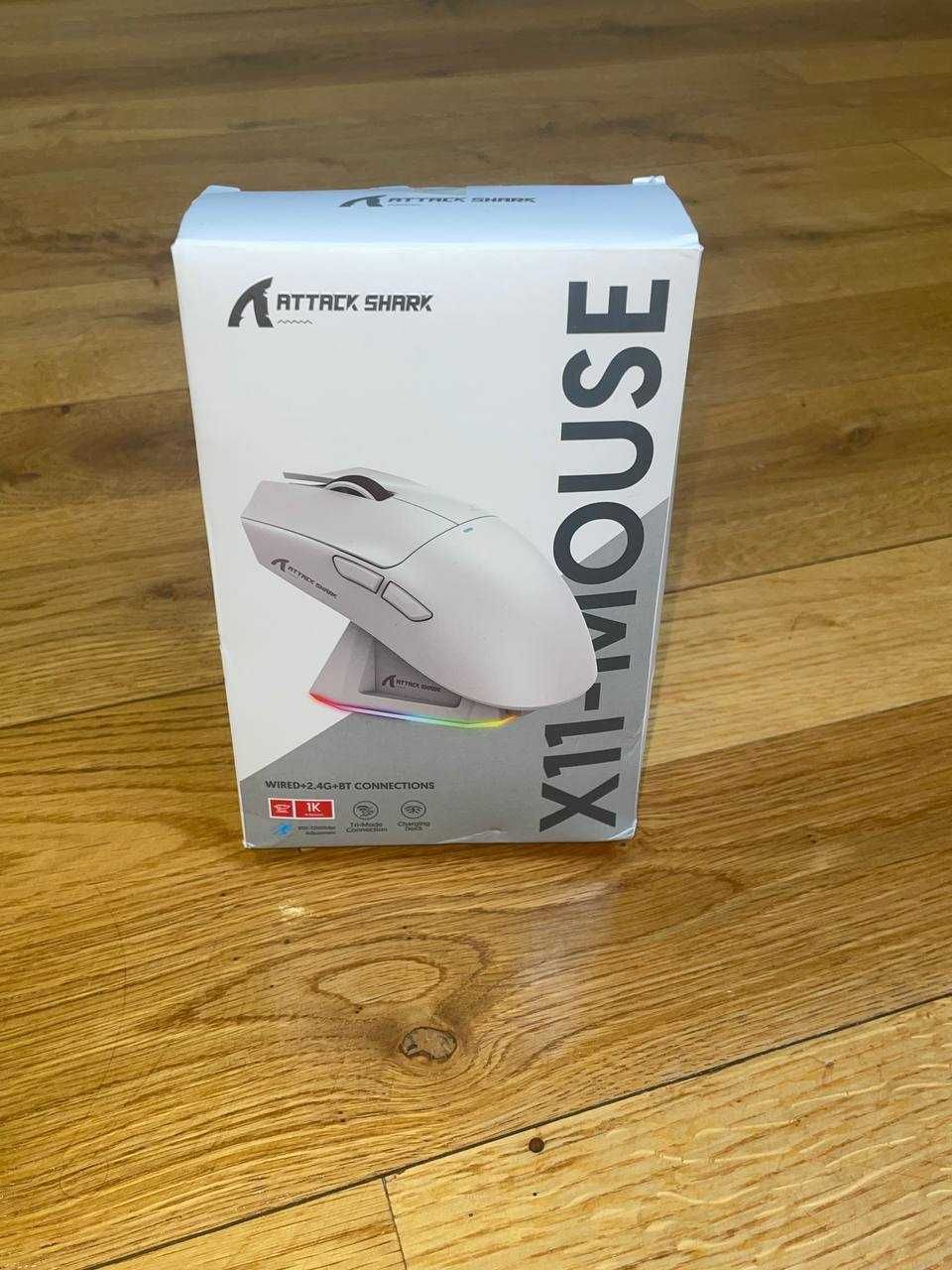 Attack shark x11 White з докстанцією