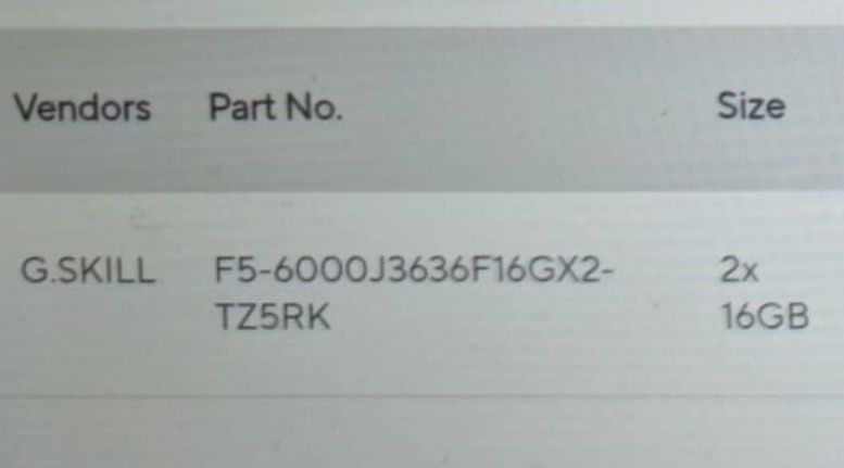 Gskill DDR5 6000 2x16 = 32gb