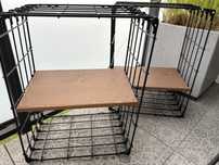 Półki Ikea drewno metal 2 szt