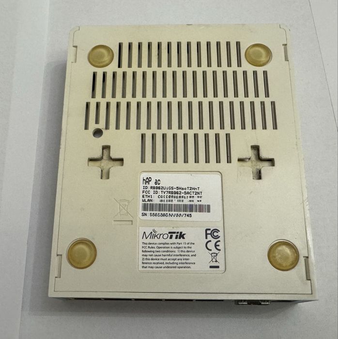 WiFi роутер MikroTik RB962UiGS-5HacT2HnT (hAP ac)