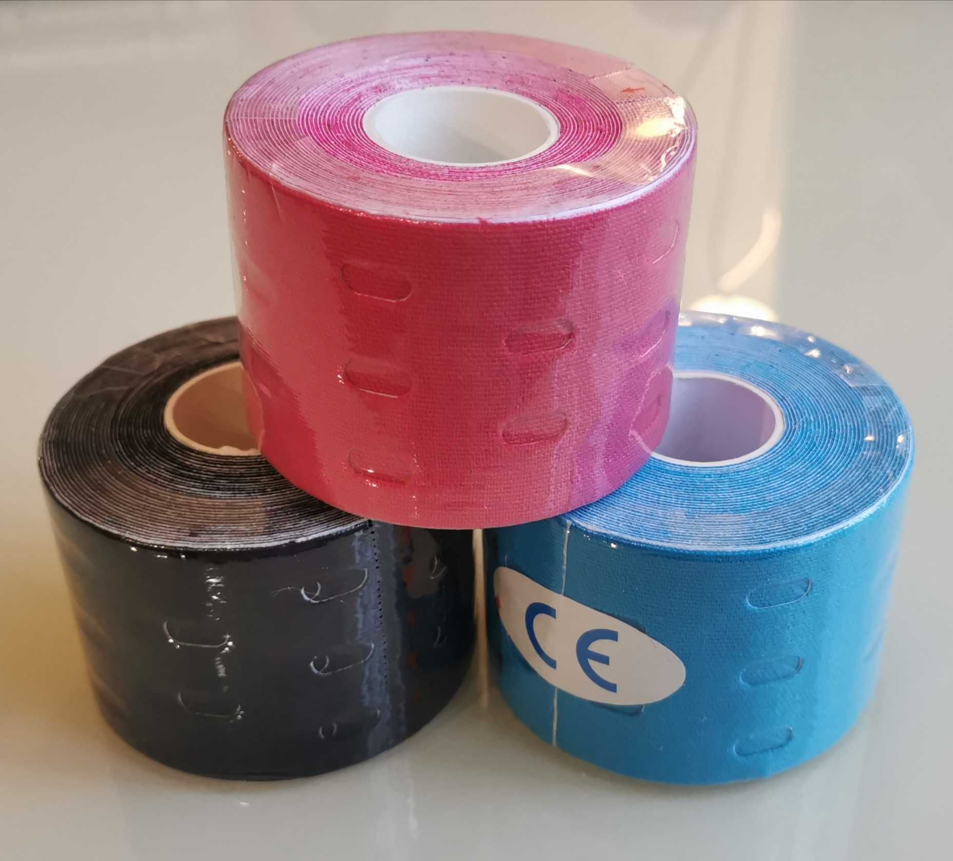 Тейпы кинезио Kinesiology Tape 2,5 см, 3,8 см, 5 см, 7,5 см х 5М