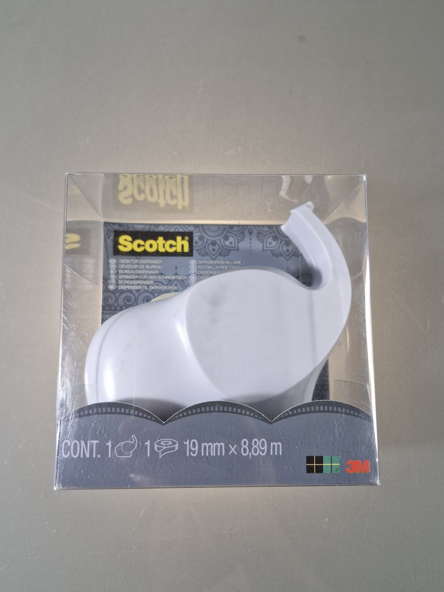 Scotch Podajnik Dyspenser do Taśmy w Kształcie Słonia  + taśma