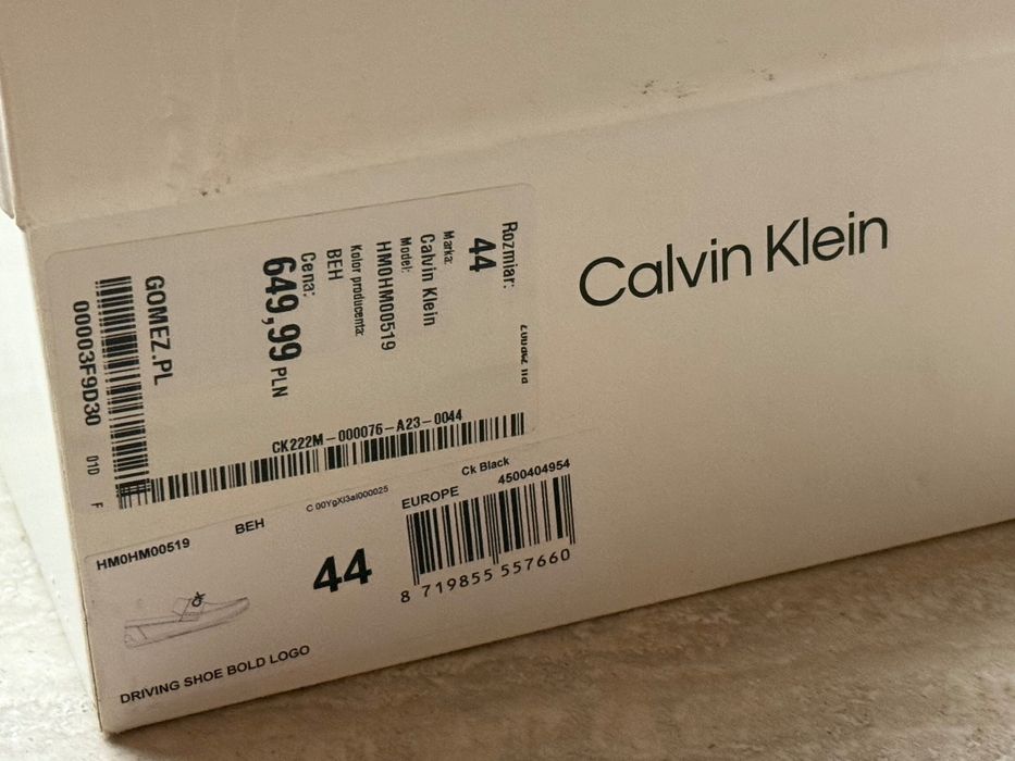 Mokasyny Calvin Klein oryginalne rozmiar 44