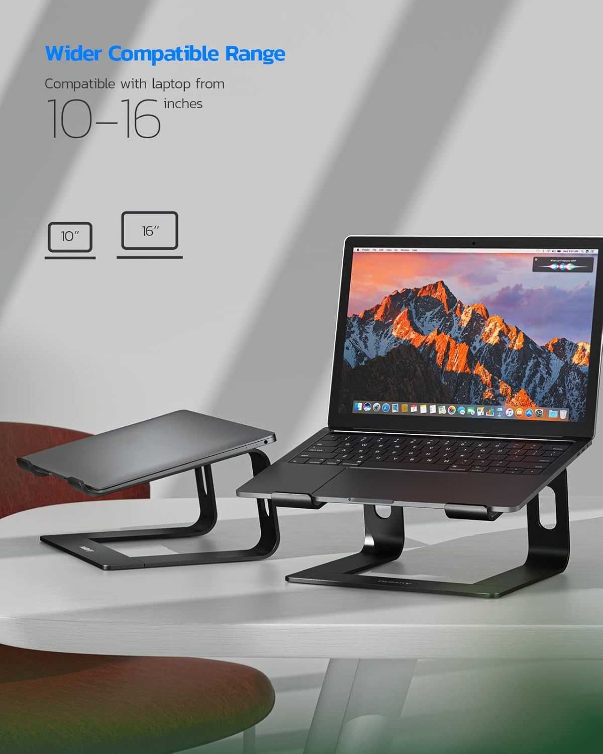 NULAXY aluminiowa podstawka pod laptopa 15,6 Macbook Dell HP Lennovo