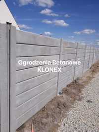 Ogrodzenia Betonowe KLONEX Produkcja Transport Montaż