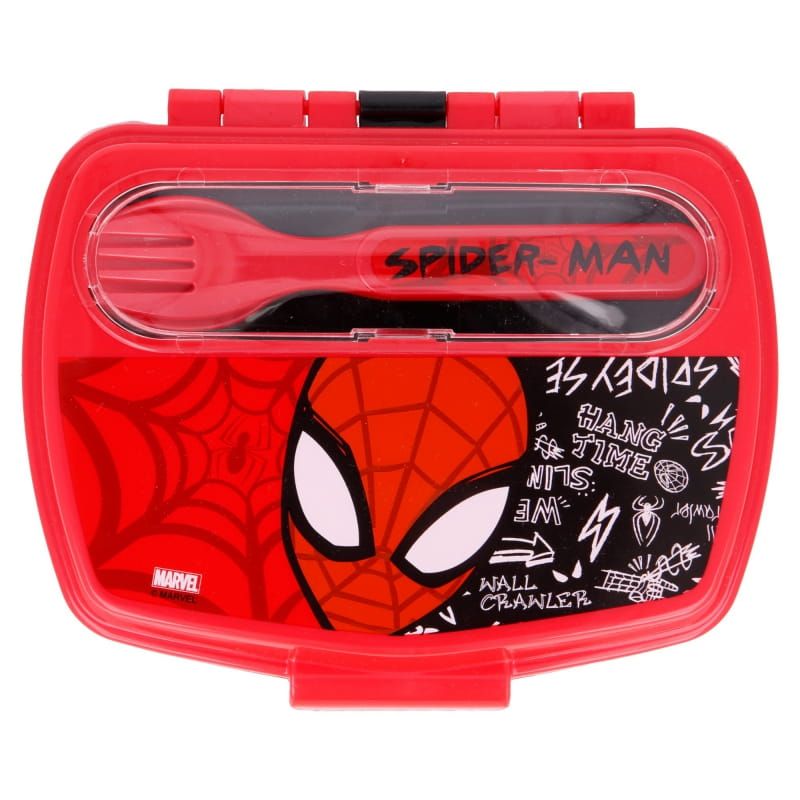 Śniadaniówka Pudełko Na Kanapki Sztućce Spiderman