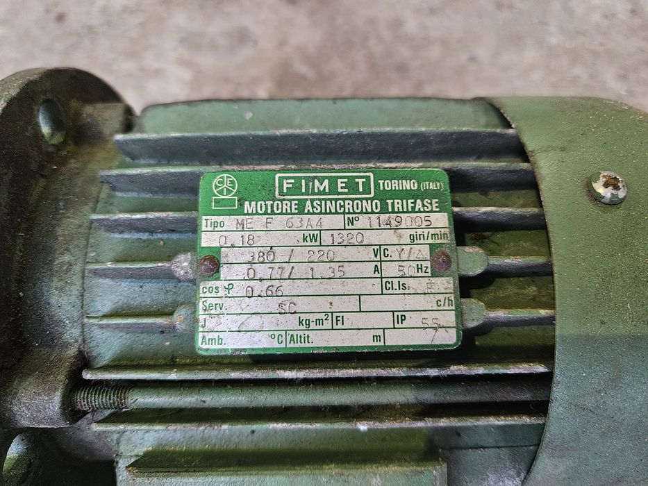 Motoreduktor 0,18 KW Fimet silnik elektryczny