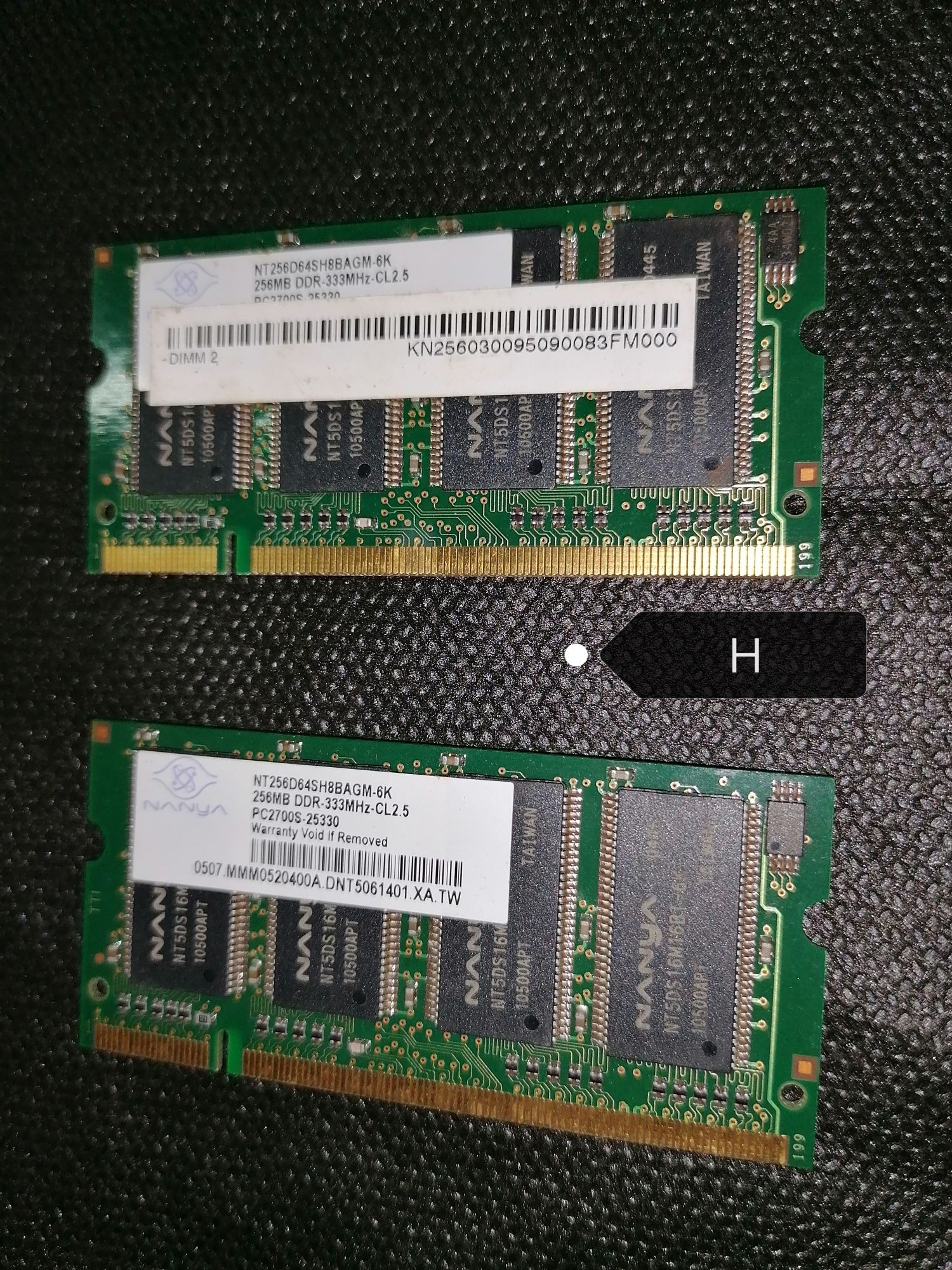Memórias portátil DDR 2GB