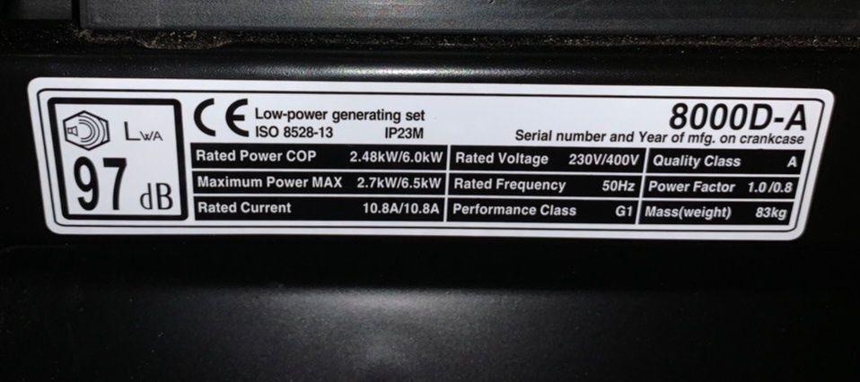 Дёшево!!! Генератор 6000w