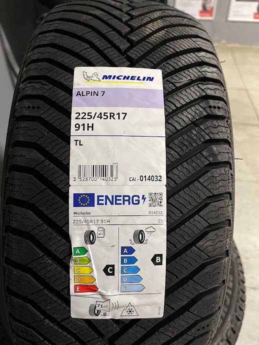 225/45R17 91H Michelin Alpin 7 nowe opony zimowe