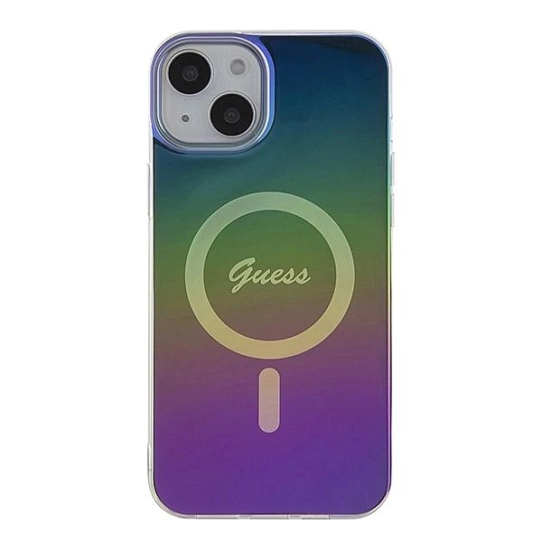 Etui Guess IML Iridescent MagSafe na iPhone 15 Plus / 14 Plus 6.7" - m