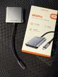 Hub rozdzielacz 4in1 USB-C dual 2xHDMI 4k 60Hz Cabeltech