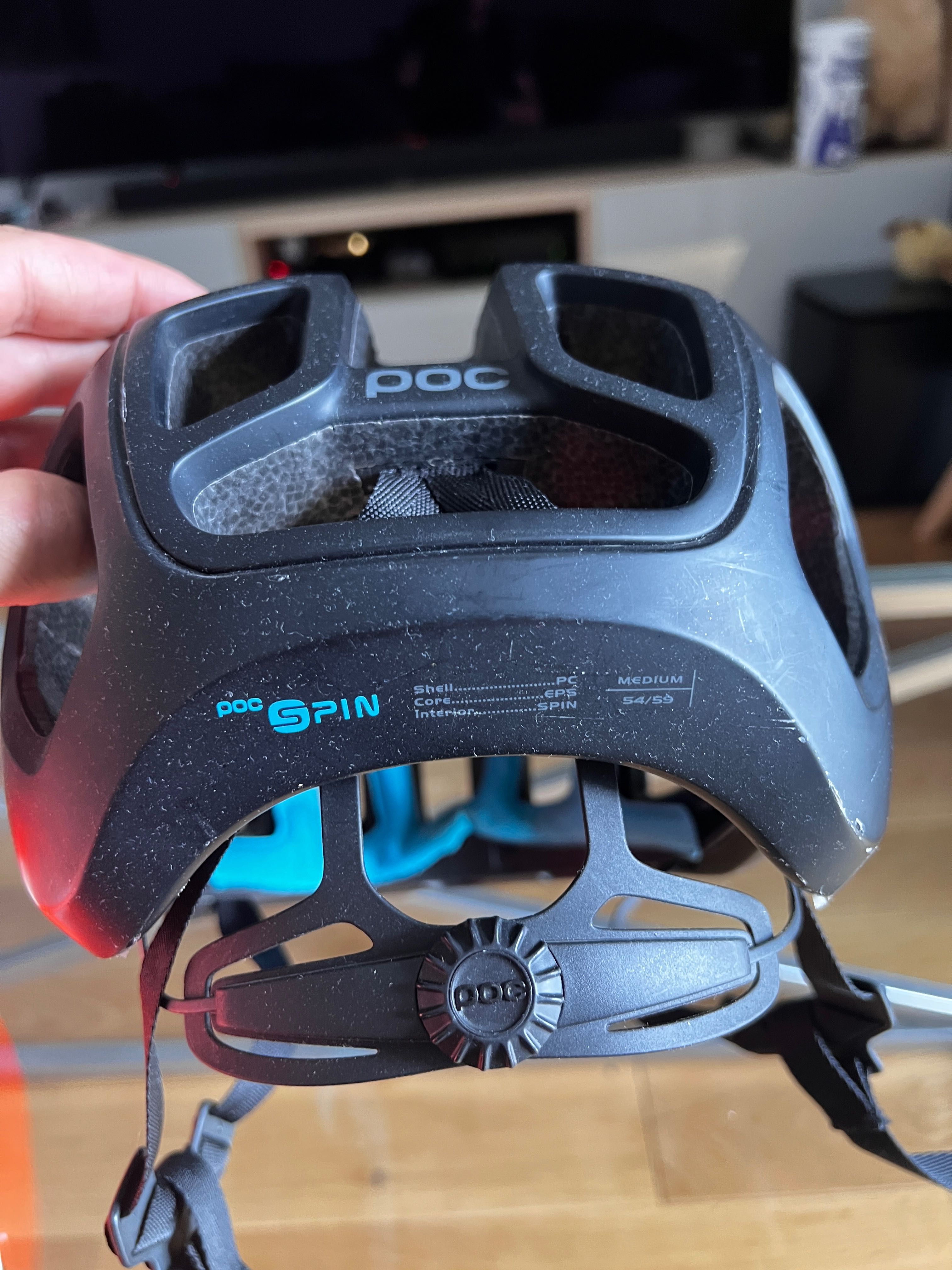 Kask POC Ventral Air SPIN – Czarny – Rozmiar M (54–59 cm)