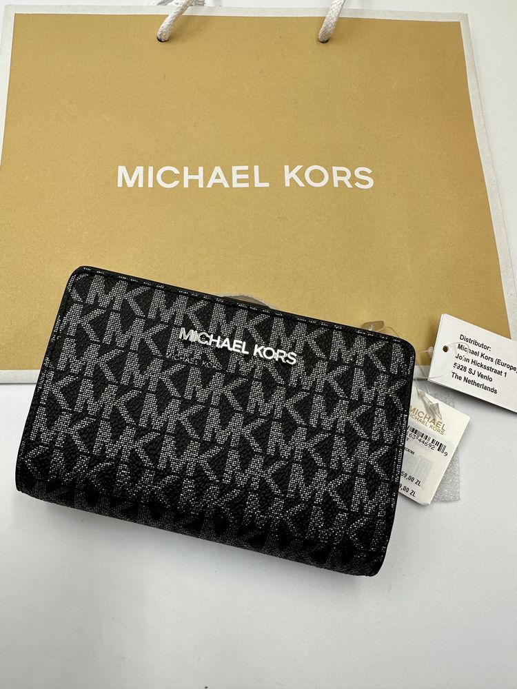 NOWY portfel MICHAEL KORS BIFOLD skórzany oryginalny FIRMA 349 zł