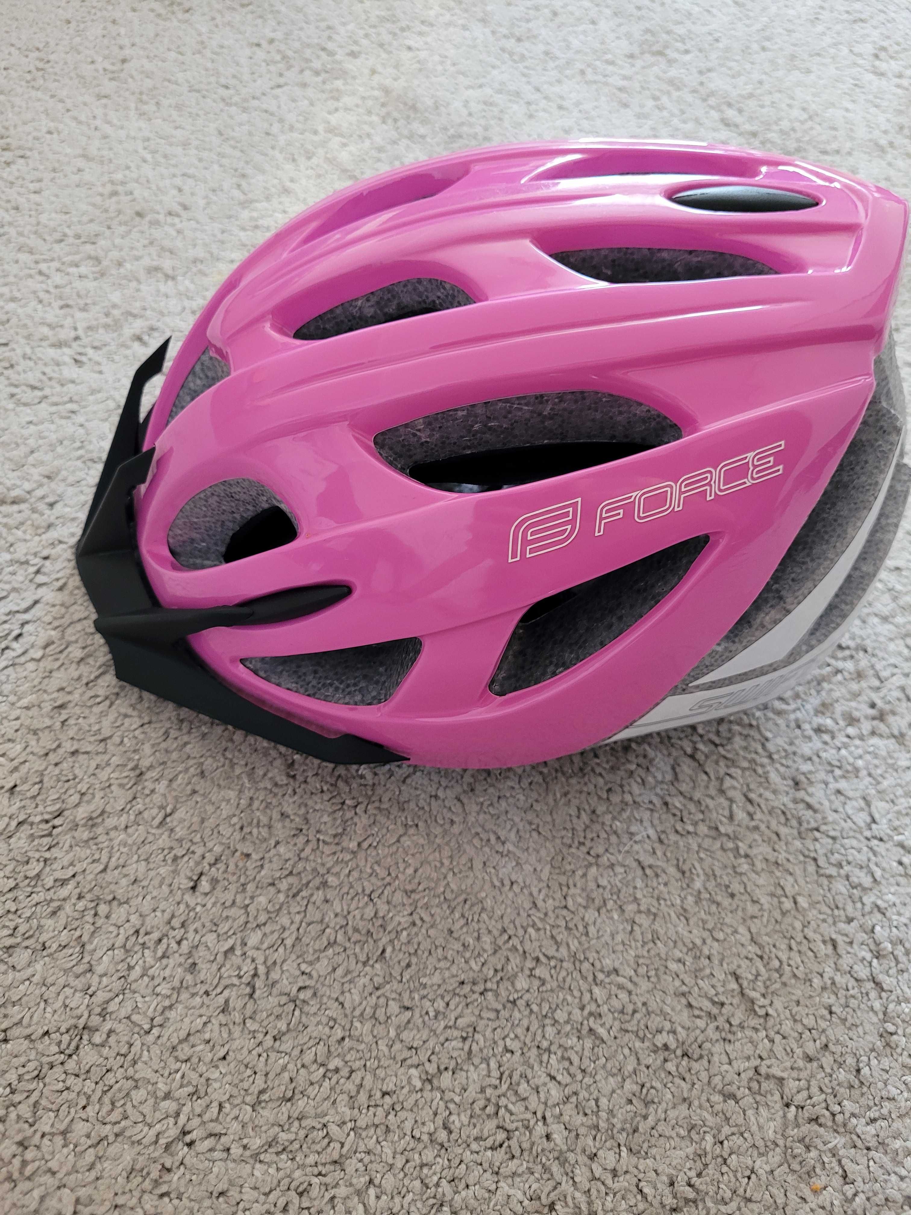 Kask dziewczęcy Force rozm 50-54cm