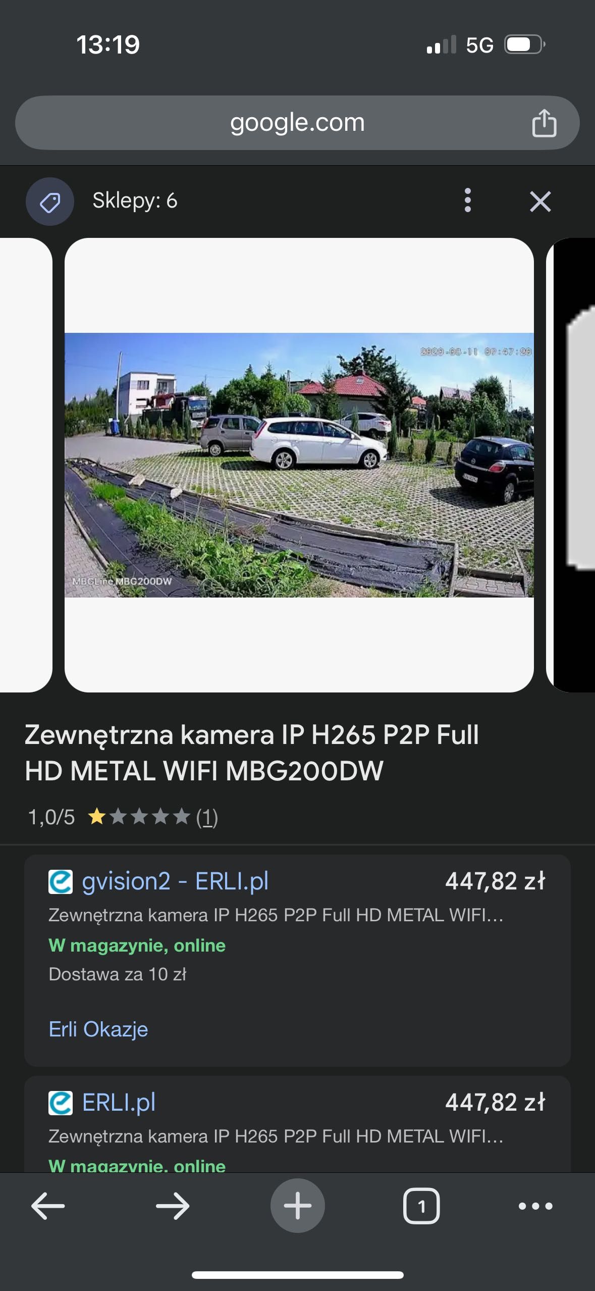 Kamera zewnętrzna 4 sztuki