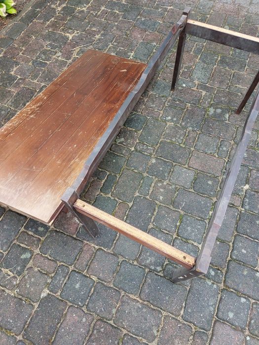 Stół ława rozkładany lite drewno