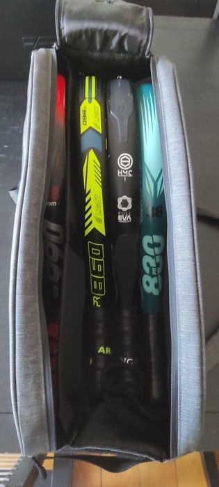 Conjunto de 4 raquetes de padel para jogar em grupo