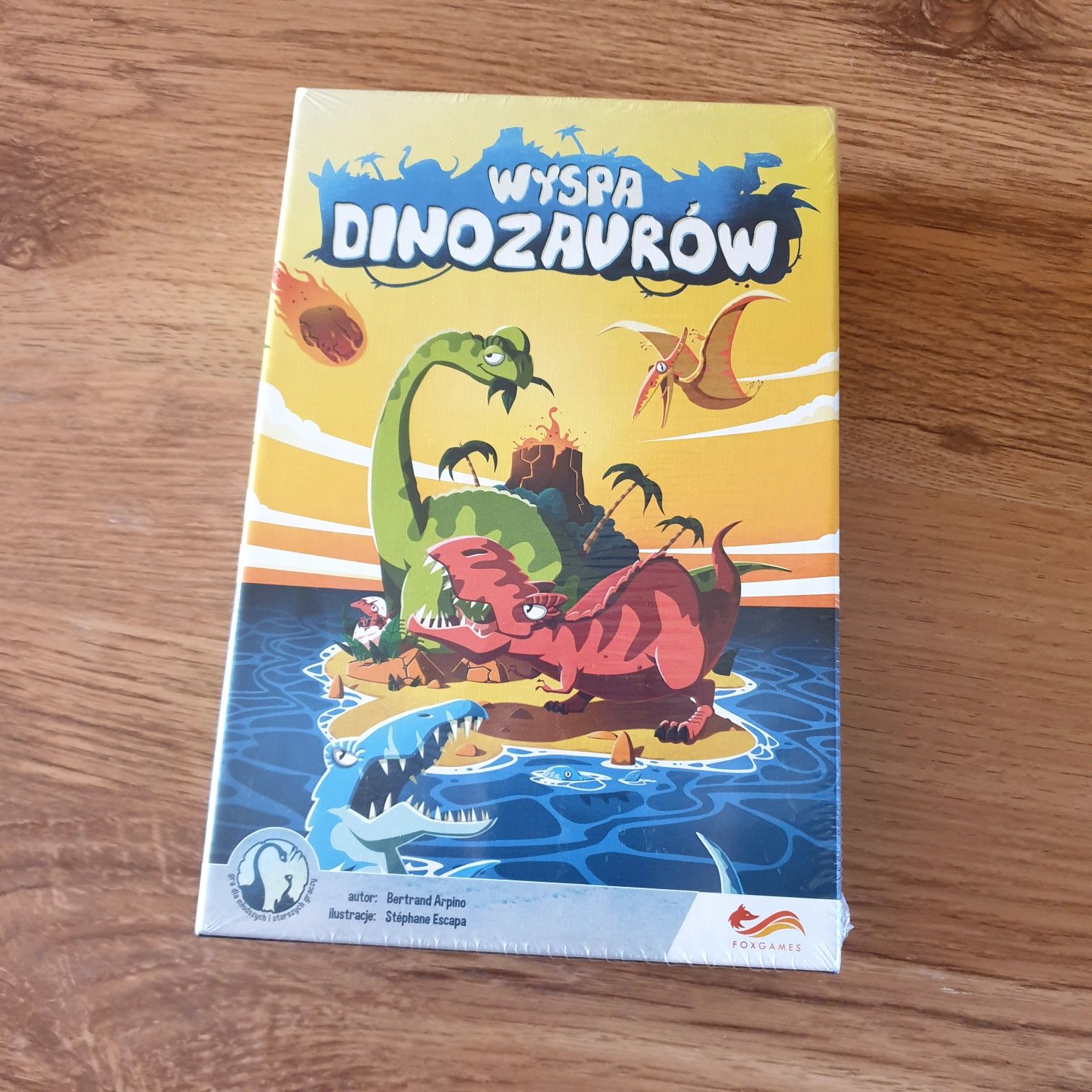 Wyspa Dinozaurów Foxgames gra dla dzieci Folia