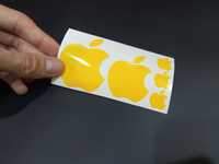 Наклейки на айфон єпл айпед iPhone Apple телефон планшет желтые