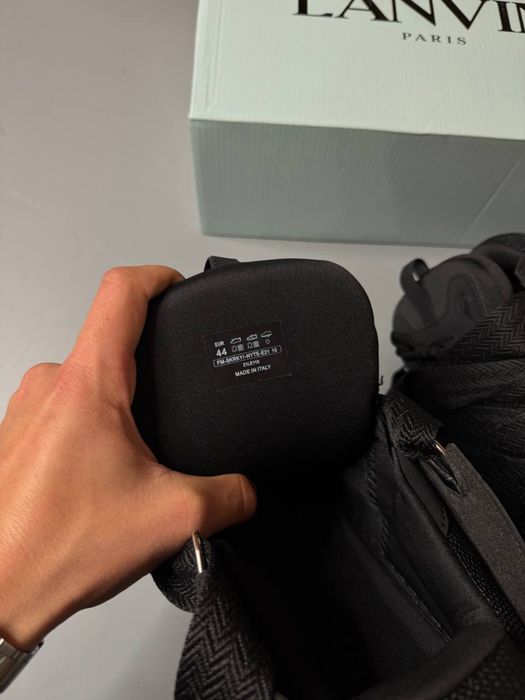 Кросівки Lanvin Curb Black / ланвін курб чорні кроси сваг