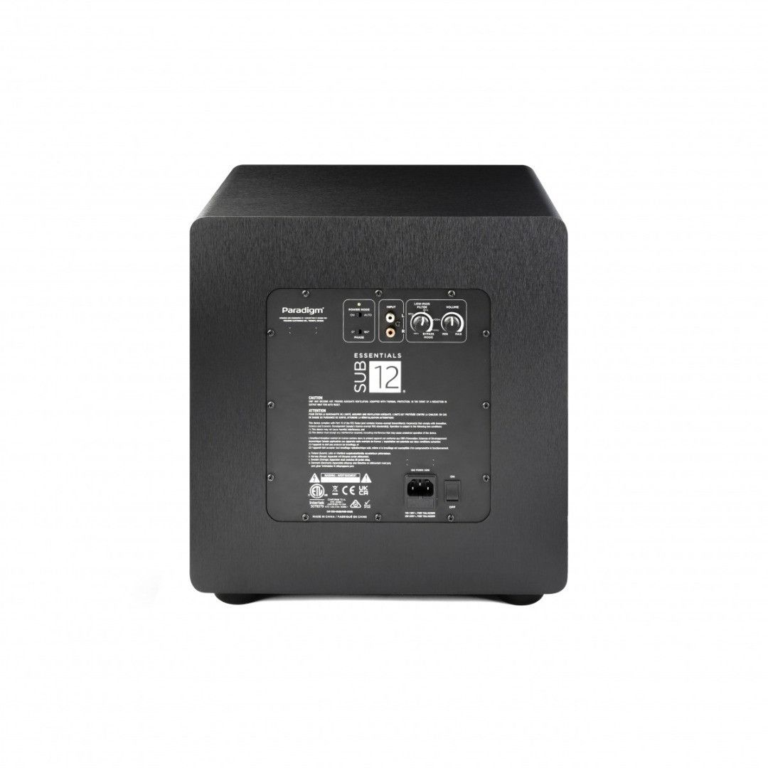 Paradigm Essentials SUB 12 Black