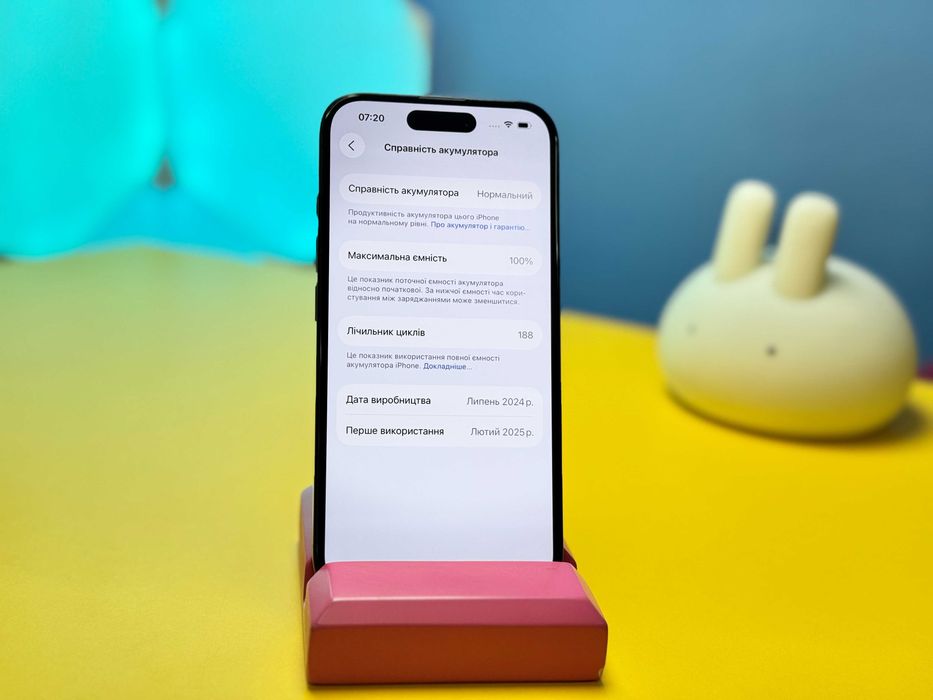 Смартфон Apple iPhone 16 128GB Black (149081) Б/У З ГАРАНТІЄЮ