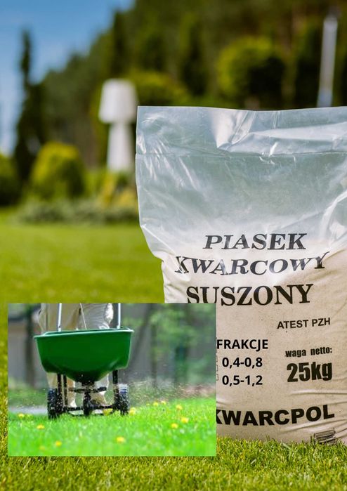 Piasek kwarcowy piaskowanie trawnika 1000KG