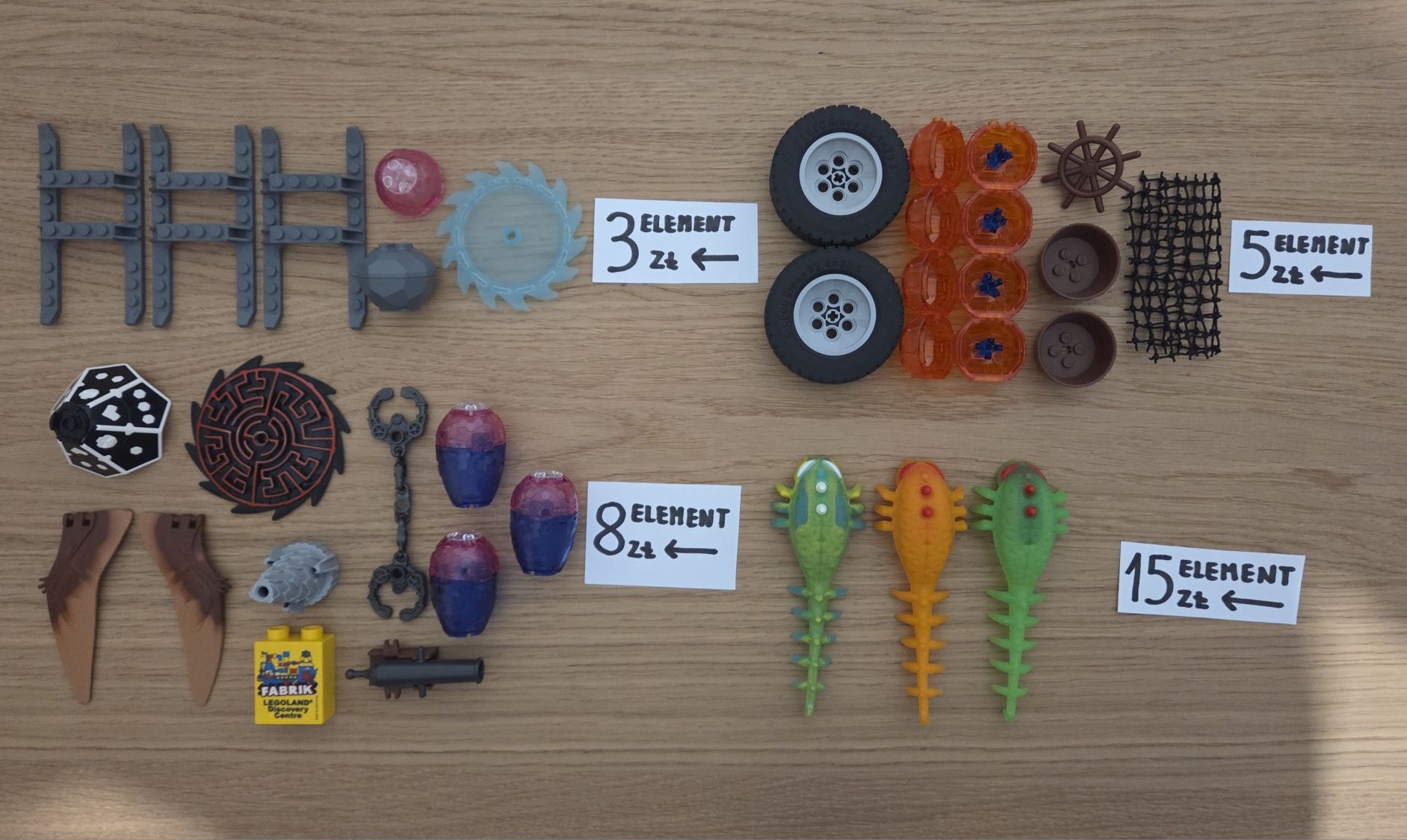 Lego orginalne elementy skały rośliny