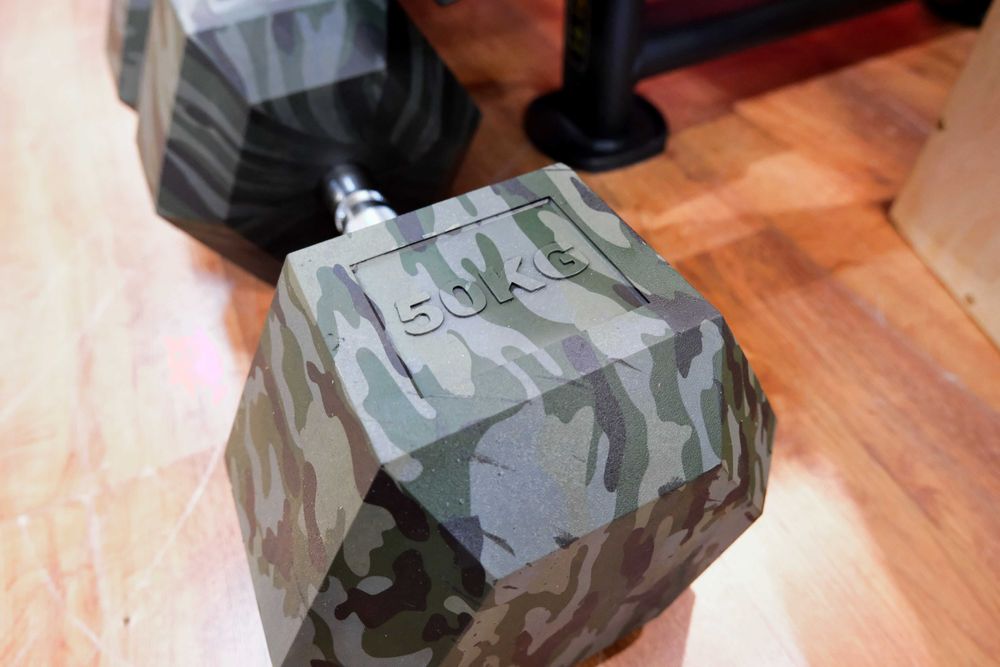 Hantle hex zestaw military do 50 kg trening siłownia NOWE
