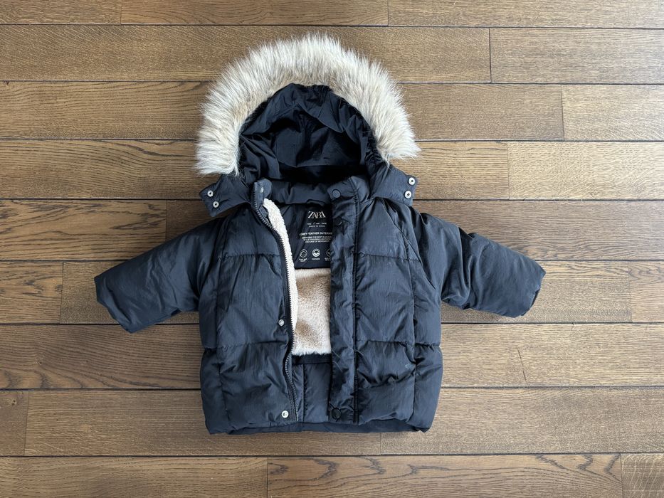 Zara дитяча зимова куртка пух