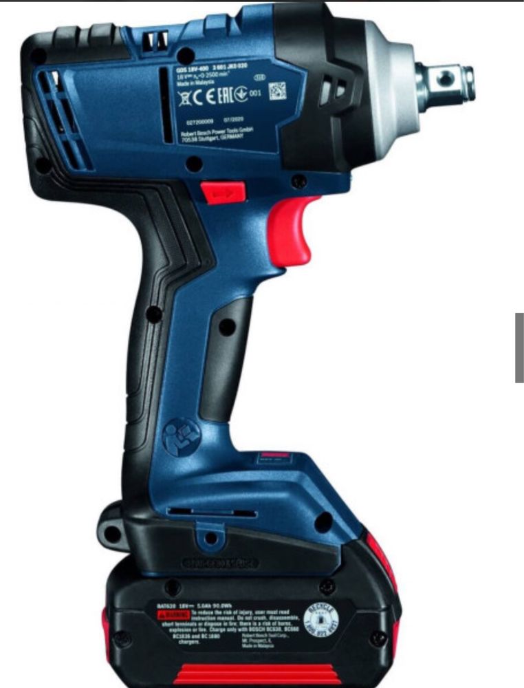 Гайковерт  Bosch 18V400 нm  2 ак -5,0 Am