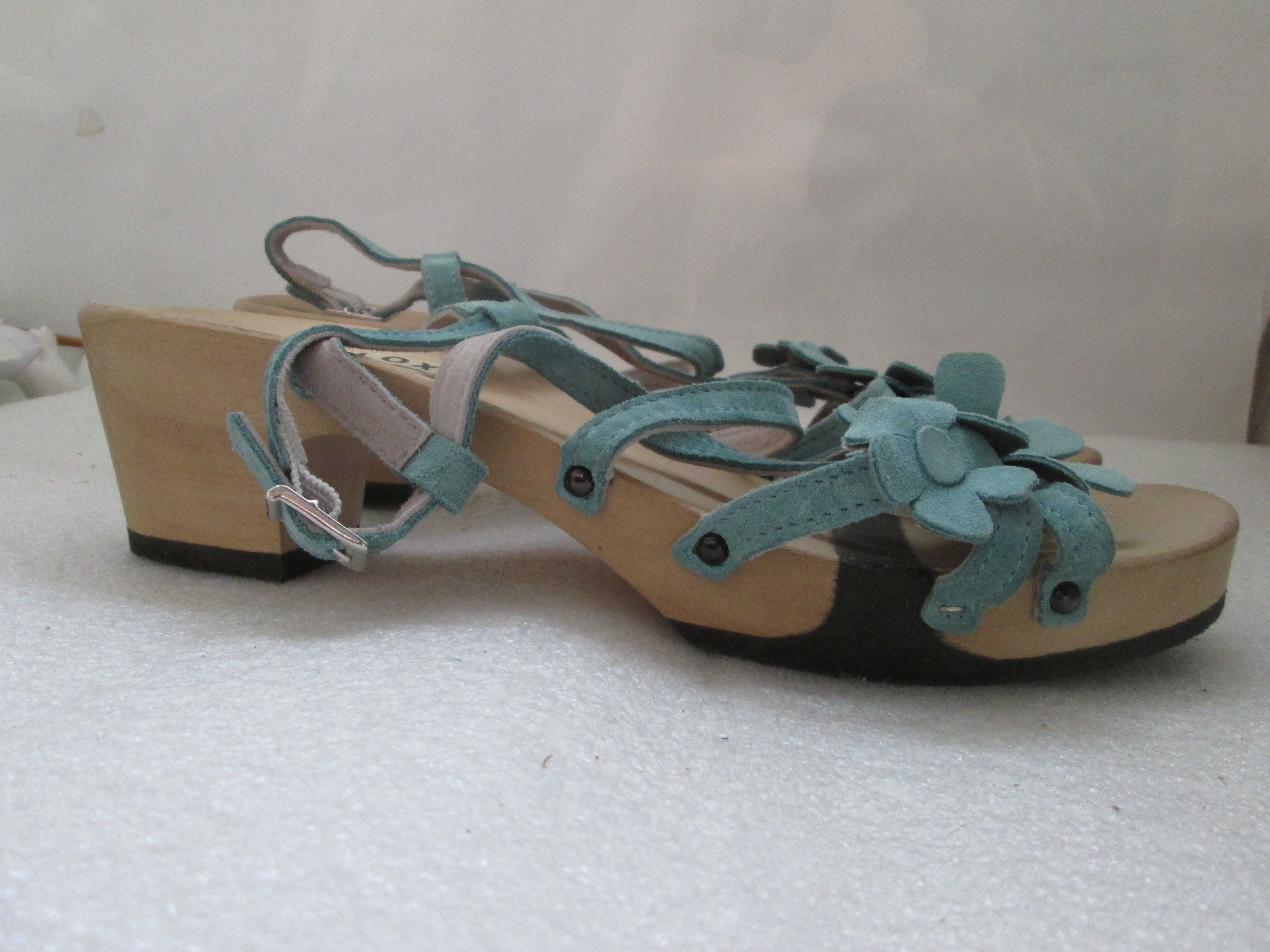 SOFTCLOX sandaly damskie drewniaki  r. 42 nowe