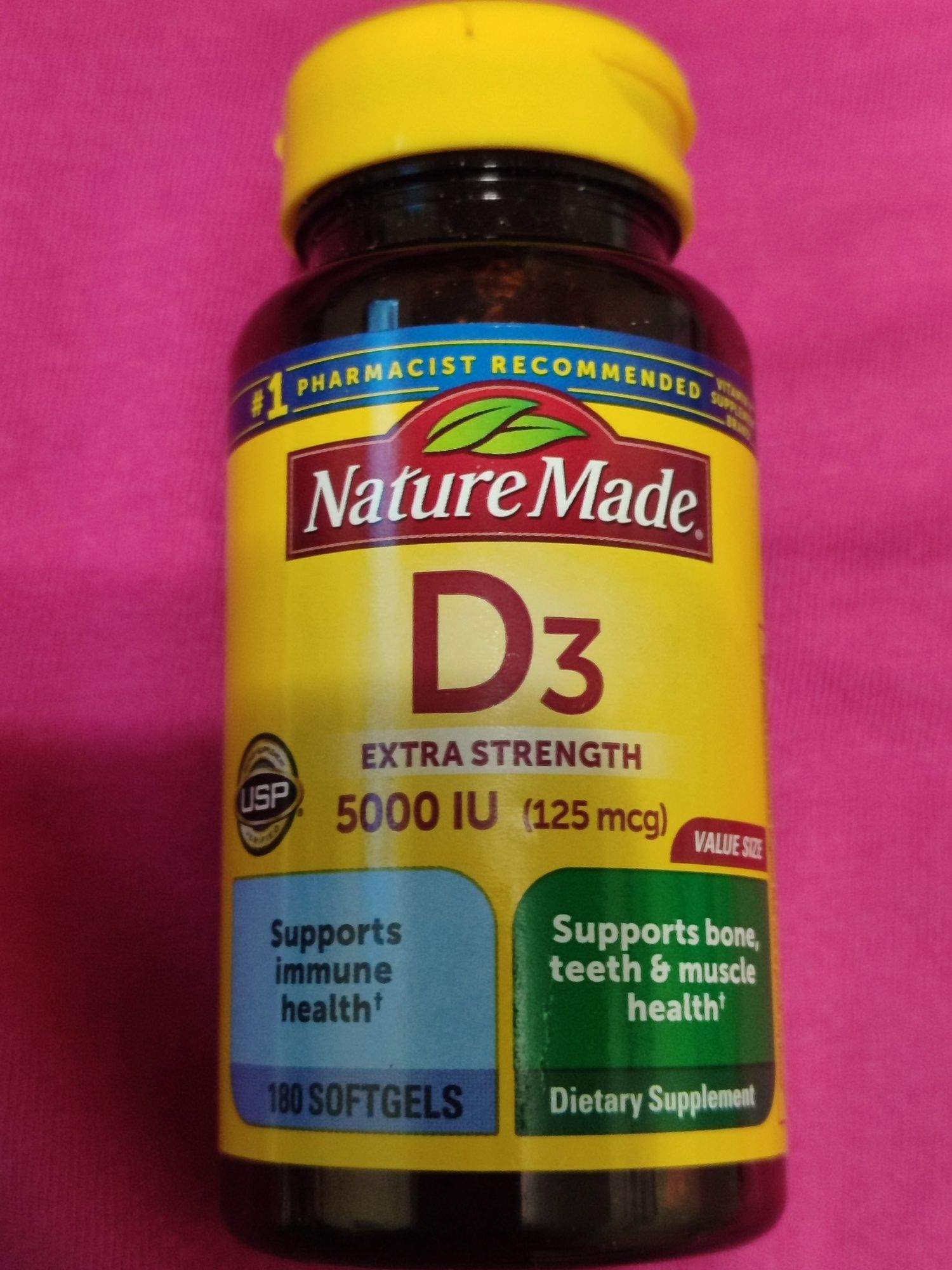 Вітамін D 3( капсули, виробництво США)