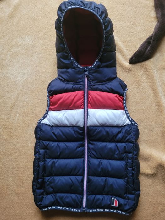 Bezrękawnik NEXT 104 110 kamizelka pikowany jak Tommy Hilfiger